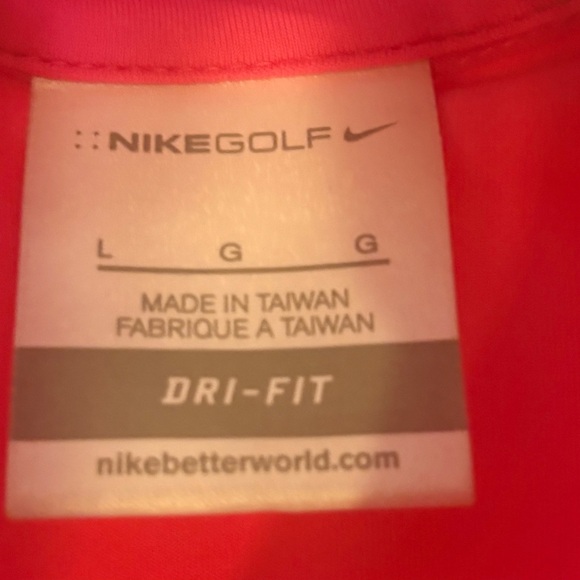 Nike Pink Tank Top with White Trim - Picture 3 of 3